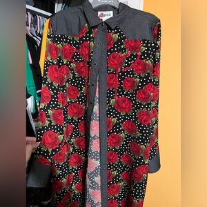 AriatxRQ Wild Rose Dress